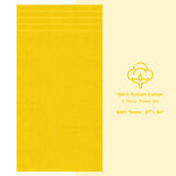 4 Piece 100% Cotton Turkish Bath Towel - 6 Set Case Pack