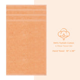4 Piece 100% Cotton Turkish Towels, Hand Towel Set, Soft, Absorbent, Quick Dry - 28 Set Case Pack