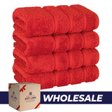 4 Piece 100% Cotton Turkish Towels, Hand Towel Set, Soft, Absorbent, Quick Dry - 28 Set Case Pack