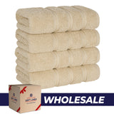 4 Piece 100% Cotton Turkish Towels, Hand Towel Set, Soft, Absorbent, Quick Dry - 28 Set Case Pack