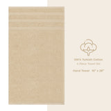 4 Piece 100% Cotton Turkish Towels, Hand Towel Set, Soft, Absorbent, Quick Dry - 28 Set Case Pack