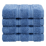 4 Piece 100% Cotton Luxury Washcloth Turkish Towel Set - 60 Set Case Pack