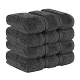 4 Piece 100% Cotton Luxury Washcloth Turkish Towel Set - 60 Set Case Pack