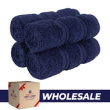4 Piece 100% Cotton Luxury Washcloth Turkish Towel Set - 60 Set Case Pack