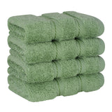 4 Piece 100% Cotton Luxury Washcloth Turkish Towel Set - 60 Set Case Pack