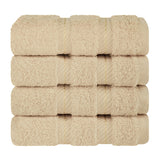 4 Piece 100% Cotton Luxury Washcloth Turkish Towel Set - 60 Set Case Pack