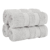 4 Piece 100% Cotton Luxury Washcloth Turkish Towel Set - 60 Set Case Pack
