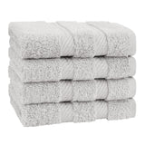 4 Piece 100% Cotton Luxury Washcloth Turkish Towel Set - 60 Set Case Pack