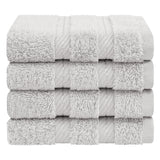 4 Piece 100% Cotton Luxury Washcloth Turkish Towel Set - 60 Set Case Pack