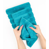 6 Piece 100% Cotton Turkish Bulk Bath Towels - Wholesale Premium Towel Sets - 10 Set Case Pack