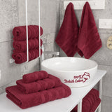 6 Piece 100% Cotton Turkish Bulk Bath Towels - Wholesale Premium Towel Sets - 10 Set Case Pack