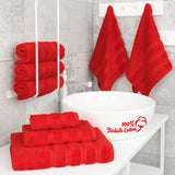 6 Piece 100% Cotton Turkish Bulk Bath Towels - Wholesale Premium Towel Sets - 10 Set Case Pack