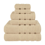 6 Piece 100% Cotton Turkish Bulk Bath Towels - Wholesale Premium Towel Sets - 10 Set Case Pack