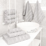 6 Piece 100% Cotton Turkish Bulk Bath Towels - Wholesale Premium Towel Sets - 10 Set Case Pack
