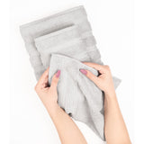 6 Piece 100% Cotton Turkish Bulk Bath Towels - Wholesale Premium Towel Sets - 10 Set Case Pack