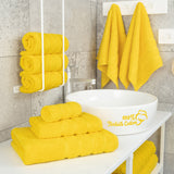 6 Piece 100% Cotton Turkish Bulk Bath Towels - Wholesale Premium Towel Sets - 10 Set Case Pack