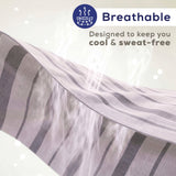 Wholesale 100% Washed Cotton Percale Duvet Cover Set – 200TC Yarn-Dyed Striped Hotel Bedding Set