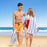 Cabana Striped Oversized Premium Cotton Beach Towel 30x60" - 32 Set Case Pack