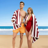 Cabana Striped Premium Beach Towels, Premium Cotton, 30x60 Inches, Soft, Absorbent, Sand Free Swim Towels
