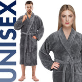 American Soft Linen Super Soft, Absorbent and Fluffy, Unisex Fleece Bathrobe