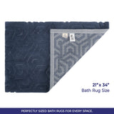 American Soft Linen Meja Bath Rug – 21x34" Decorative Premium Cotton Rug - Bath Mats for Bathroom