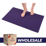 American Soft Linen 100% Cotton Bath Mat Rugs, 20x34 inches with Silicone Backing, Soft Absorbent Grip-Enhanced Bath Mats for Bathroom - 35 Set Case Pack
