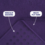 American Soft Linen 100% Cotton Bath Mat Rugs, 20x34 inches with Silicone Backing, Soft Absorbent Grip-Enhanced Bath Mats for Bathroom - 35 Set Case Pack