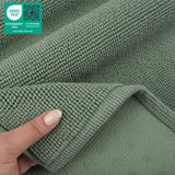 American Soft Linen 100% Cotton Bath Mat Rugs, 20x34 inches with Silicone Backing, Soft Absorbent Grip-Enhanced Bath Mats for Bathroom - 35 Set Case Pack