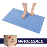 American Soft Linen 100% Cotton Bath Mat Rugs, 20x34 inches with Silicone Backing, Soft Absorbent Grip-Enhanced Bath Mats for Bathroom - 35 Set Case Pack
