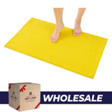 American Soft Linen 100% Cotton Bath Mat Rugs, 20x34 inches with Silicone Backing, Soft Absorbent Grip-Enhanced Bath Mats for Bathroom - 35 Set Case Pack