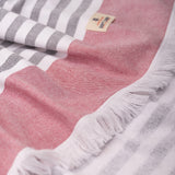 4 Packed Terry Peshtemal and Beach Towel, Mediterranean Collection, 35" x 60", Modern & Traditional Turkish Towels - 11 Set Case Pack