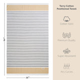Mediterranean 100% Cotton Turkish Peshtemals, 35" x 60", Modern & Traditional Turkish Towels - 44 Set Case Pack