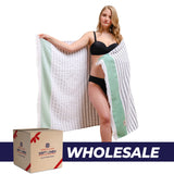Mediterranean 100% Cotton Turkish Peshtemals, 35" x 60", Modern & Traditional Turkish Towels - 44 Set Case Pack