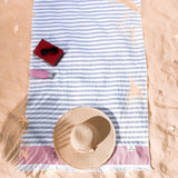 Mediterranean 100% Cotton Turkish Peshtemals, 35" x 60", Modern & Traditional Turkish Towels - 44 Set Case Pack
