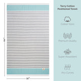 Mediterranean 100% Cotton Turkish Peshtemals, 35" x 60", Modern & Traditional Turkish Towels - 44 Set Case Pack
