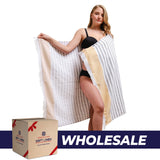 Mediterranean 100% Cotton Turkish Peshtemals, 35" x 60", Modern & Traditional Turkish Towels - 44 Set Case Pack