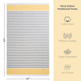 Mediterranean 100% Cotton Turkish Peshtemals, 35" x 60", Modern & Traditional Turkish Towels - 44 Set Case Pack
