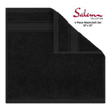 American Soft Linen 100% Cotton, Luxury, Salem 4 Piece Washcloth Set - 60 Set Case Pack