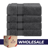 American Soft Linen 100% Cotton, Luxury, Salem 4 Piece Washcloth Set - 60 Set Case Pack