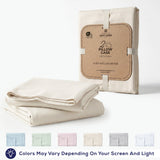 American Soft Linen 100% Washed Cotton Percale Pillowcase Set (2 Pack) – Soft Breathable Pillow Covers