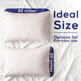 American Soft Linen 100% Washed Cotton Percale Pillowcase Set (2 Pack) – Soft Breathable Pillow Covers