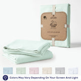 American Soft Linen 100% Washed Cotton Percale Pillowcase Set (2 Pack) – Soft Breathable Pillow Covers