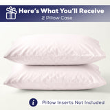 American Soft Linen 100% Washed Cotton Percale Pillowcase Set (2 Pack) – Soft Breathable Pillow Covers