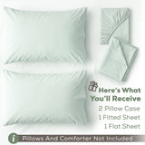 American Soft Linen 100% Washed Cotton Percale Sheet Set – Soft Breathable Bedding with Pillowcases