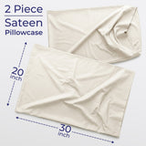 American Soft Linen Wholesale 100% Cotton Sateen Pillowcase Set (2 Pack) – Hotel Quality Bulk Supply