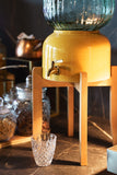 Arte Casa Ceramic Water Dispenser: Saffron Glaze