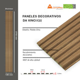 Flexible MDF Wall Panel - Textured Surface for Noise Reduction, Premium Finish, 0.22" Depth, 7.83" Width, 106.3'' Height, Easy Installation