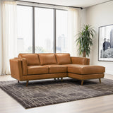 Chase Genuine Leather Sectional Right Facing
