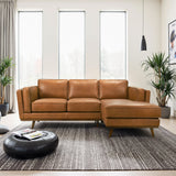Chase Genuine Leather Sectional Right Facing