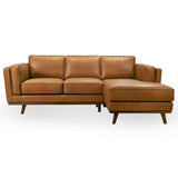 Chase Genuine Leather Sectional Right Facing